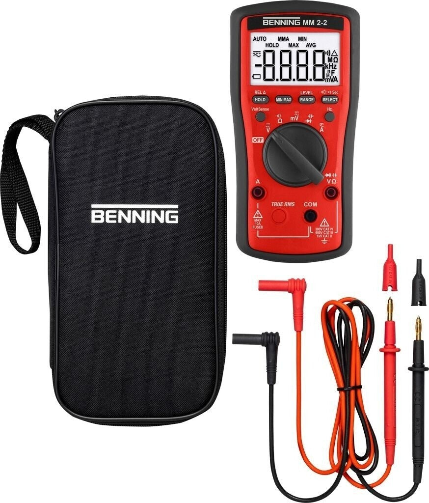 Benning MM 2-2 True RMS Multimeter 1000V 10A NCV Messgerät