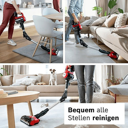 Bosch Unlimited Serie 7 BKS711PET Akku-Stielsauger ProAnimal 40 Min rot