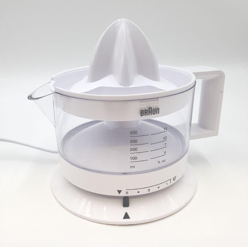 Braun Tribute Collection CJ3000 Zitruspresse 20W 0,35L Weiß Saftpresse Küche