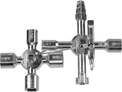Knipex TwinKey Schaltschrank Schlüssel 00 11 01 für Schaltschränke