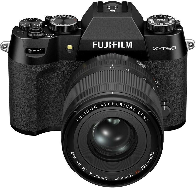 Fujifilm X-T50 Kit schwarz + 16-50mm Objektiv Verpackung benutzt Akku fehlt