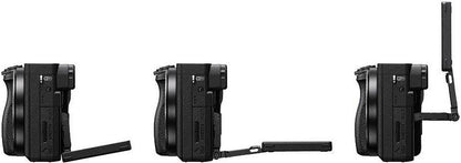 Sony Alpha 6400 Kit + SEL 16-50mm OSS II Systemkamera 24,2MP 4K WiFi NFC Schwarz