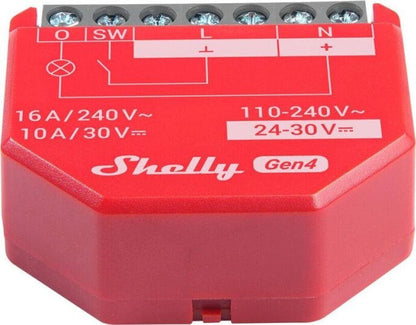 Shelly 1PM Gen4 Smart Relais 16A WLAN Zigbee Matter mit Leistungsmessung
