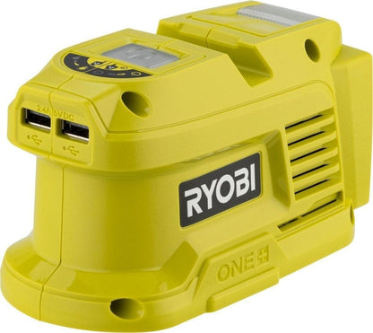 Ryobi ONE+ 18V PowerSource Akku-Wechselrichter 150W 230V USB LED ohne Akku RY18B