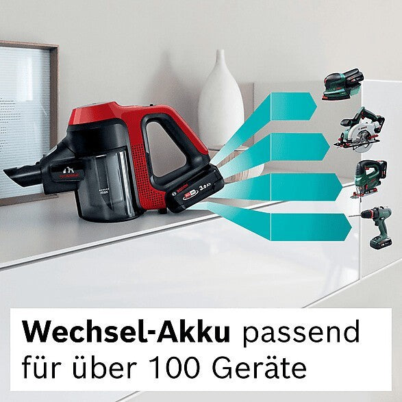 Bosch Unlimited Serie 7 BKS711PET Akku-Stielsauger ProAnimal 40 Min rot