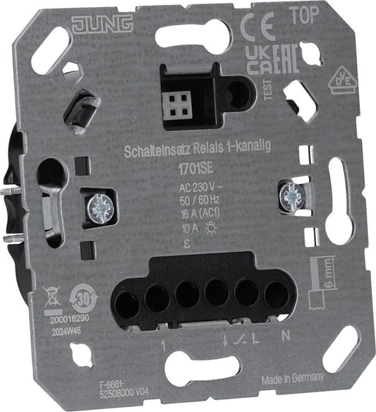 JUNG 1701SE Schalteinsatz Relais 1 Kanal Unterputz 230V Nebenstelleneingang