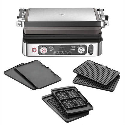 Braun MultiGrill 9 Pro CG9167 Kontaktgrill 2200W Waffelplatten Thermosonde Neu