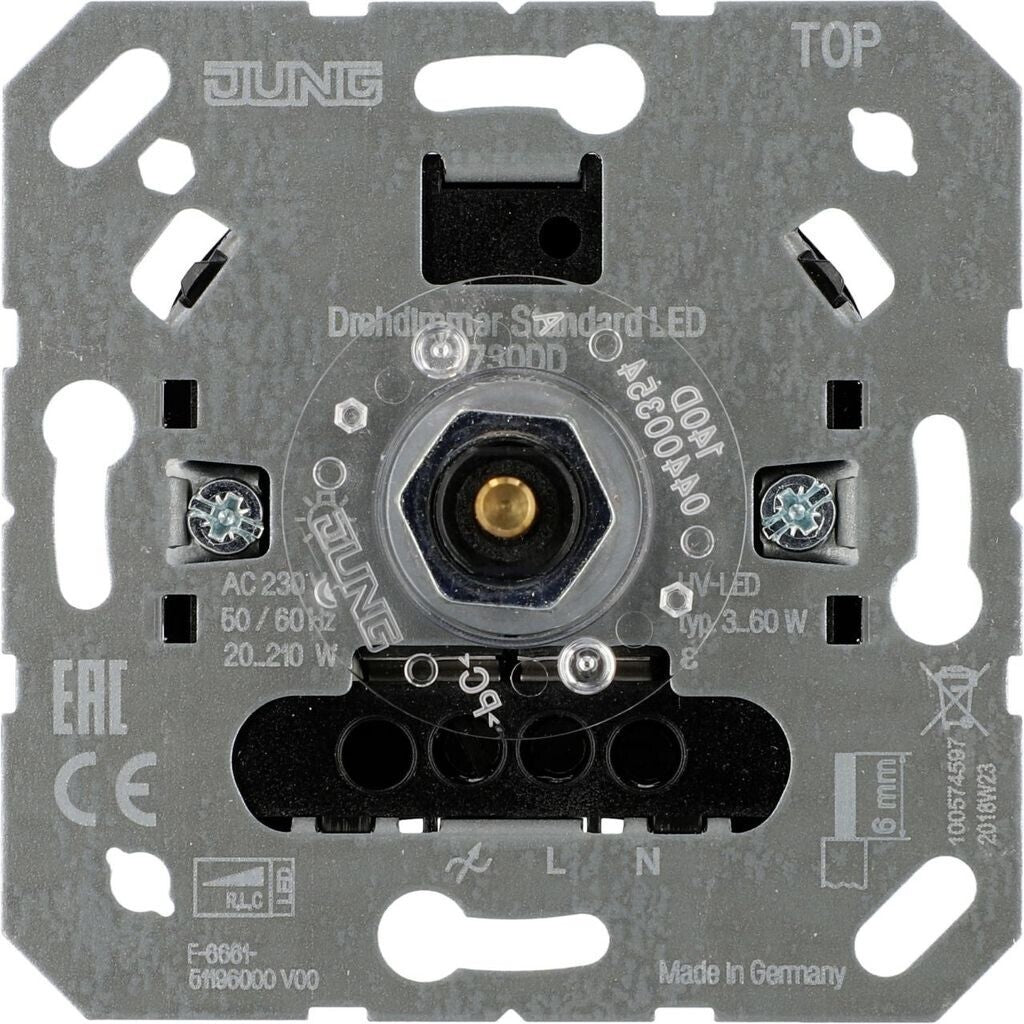 JUNG 1730 DD LED Drehdimmer Einsatz UP 3-60W ohne Nebenstelleneingang