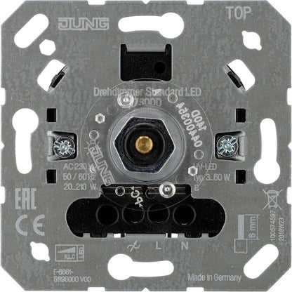 JUNG 1730 DD LED Drehdimmer Einsatz UP 3-60W ohne Nebenstelleneingang