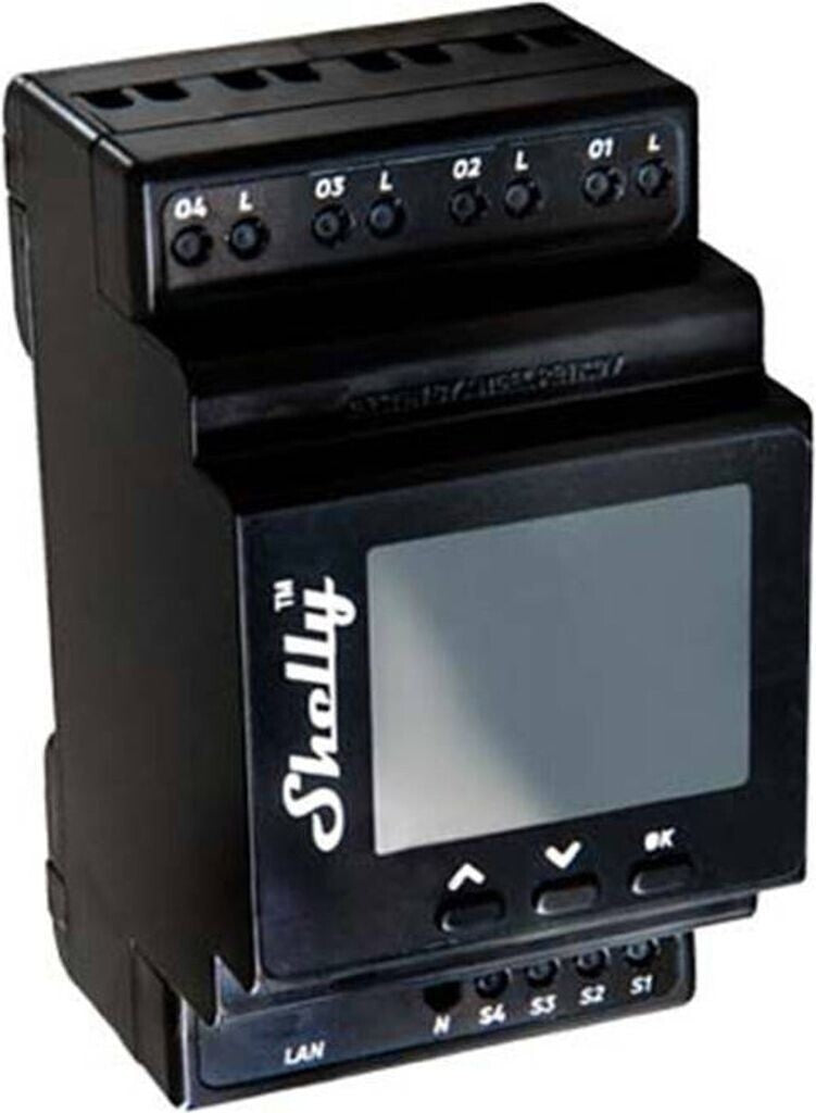 Shelly Pro 4PM WLAN LAN Bluetooth Relais Hutschiene 4 Kanal 40A