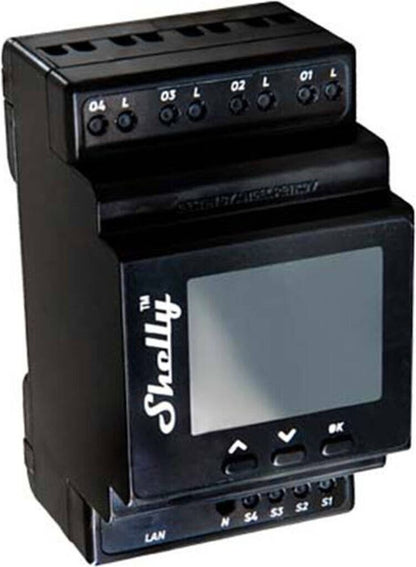 Shelly Pro 4PM WLAN LAN Bluetooth Relais Hutschiene 4 Kanal 40A