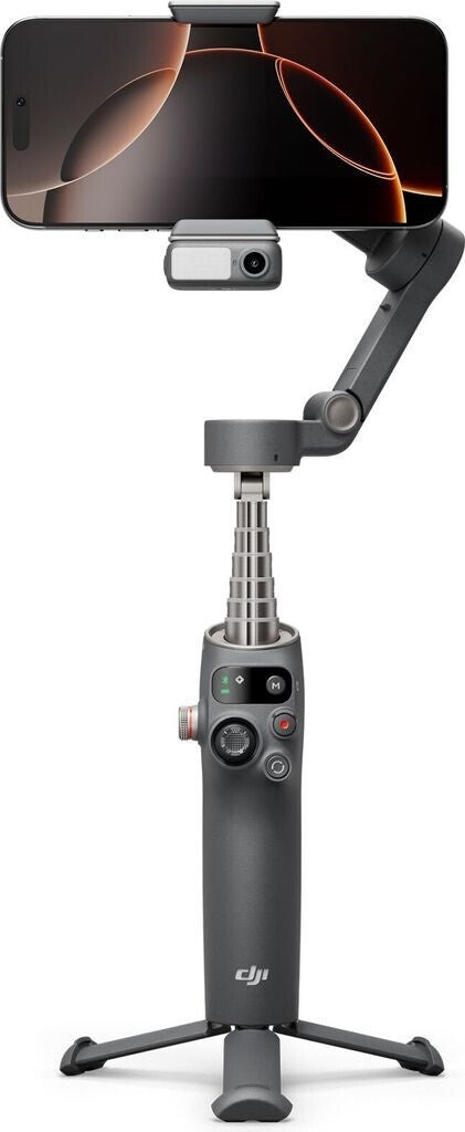 DJI Osmo Mobile 7P Gimbal-Stabilisator mit Verlängerungsstab & Stativ KI-Editor