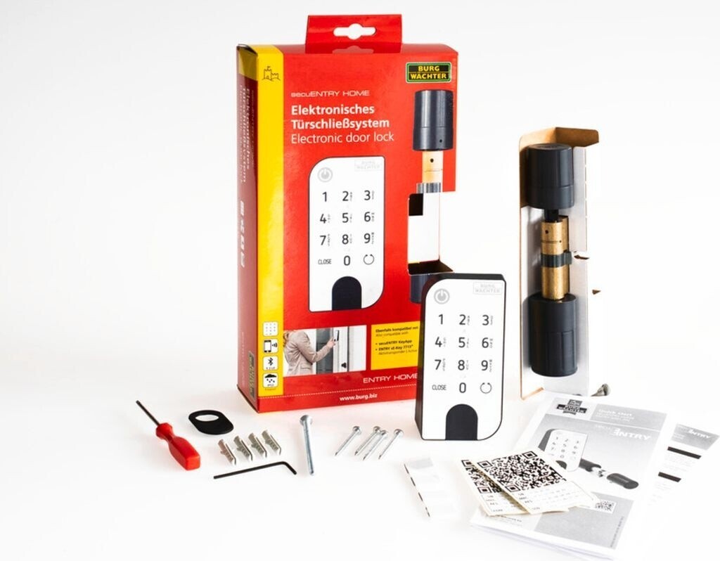 Burg Wächter secuENTRY Home 5001 PIN Set Türzylinder Keypad Bluetooth 5.2