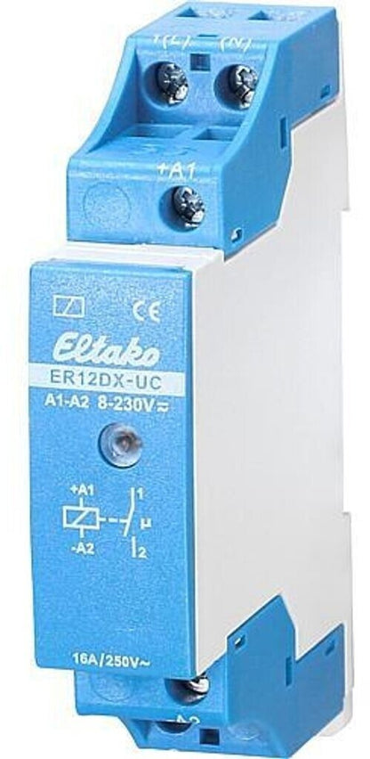 Eltako ER12DX-UC Installationsrelais Stromstoßrelais Hutschiene Unterputz