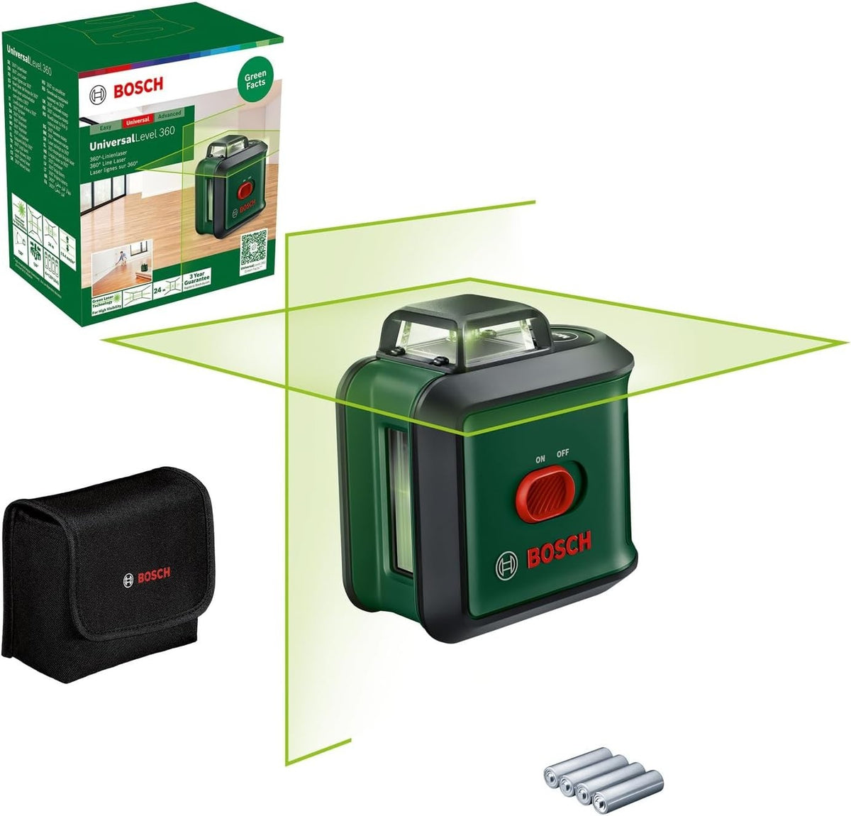 Bosch UniversalLevel 360 Kreuzlinienlaser 0603663E05 vertikale+horizintale 360°