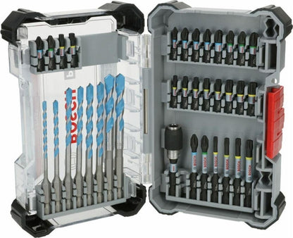 Bosch PRO Impact Mixed Set 35-tlg Bohrer Bits Bithalter Koffer 2608521U82 Neu