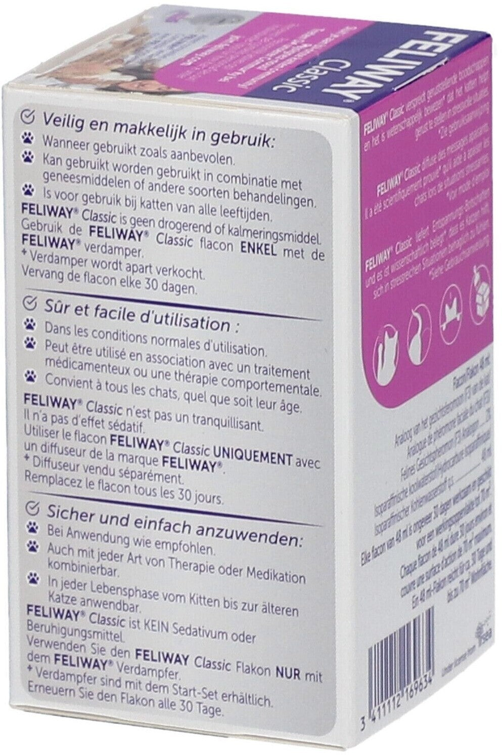FELIWAY Classic Katze Beruhigung Flacon 1 Monats-Nachfüllflakon 48ml Kratzen