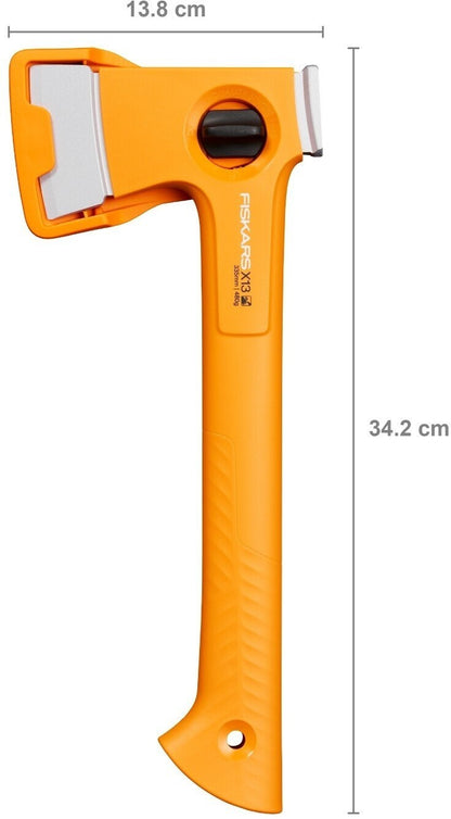 Fiskars X-Series X13 Ultra Ultraleichte Wanderaxt 33,5 cm size xxs Gewicht 480g.