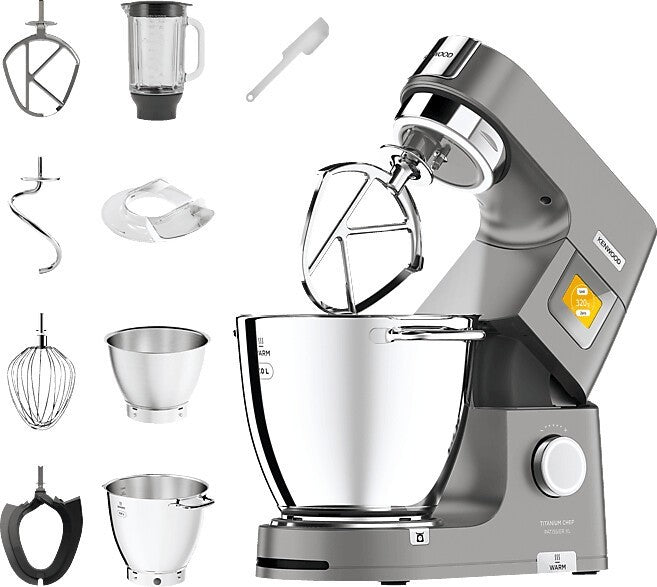 Kenwood Titanium Chef Patissier XL KWL90.124SI Küchenmaschine 1400W 7L Silber