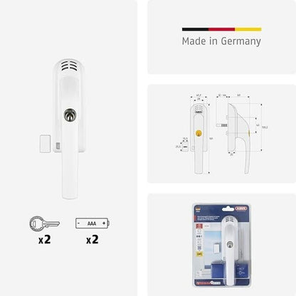 ABUS Alarm-Fenstergriff FG300A abschließbar 110 dB Fensteralarm 2x AAA