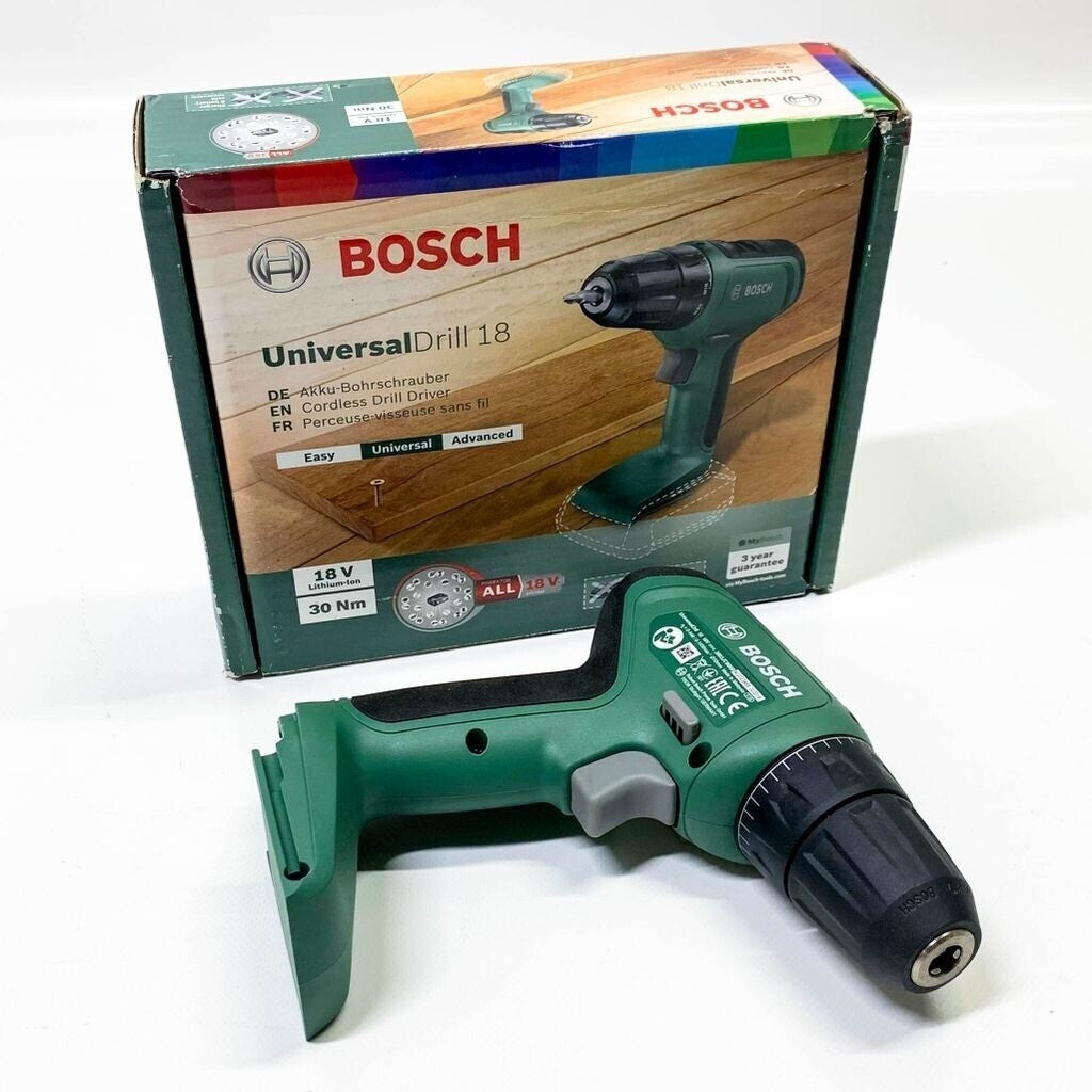 Bosch UniversalDrill 18V Akku-Bohrschrauber 30 Nm 06039D4000 SOLO