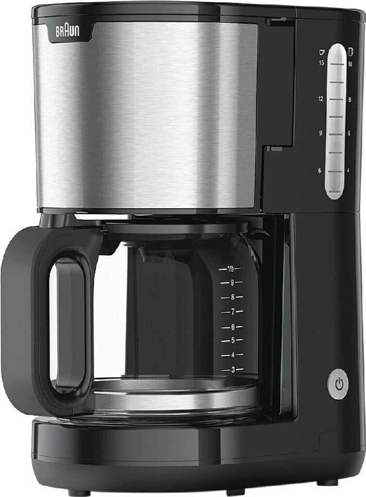 BRAUN PurShine KF 1500 BK  Filterkaffeemaschine, mit Glaskanne, Warmhaltefunk