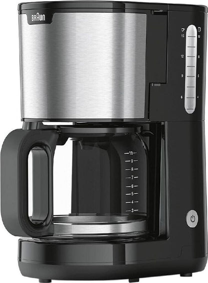 BRAUN PurShine KF 1500 BK  Filterkaffeemaschine, mit Glaskanne, Warmhaltefunk