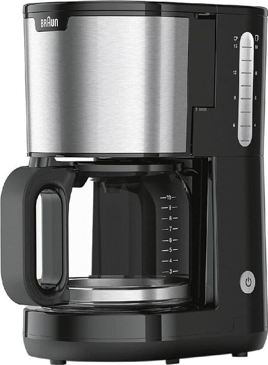 BRAUN PurShine KF 1500 BK  Filterkaffeemaschine, mit Glaskanne, Warmhaltefunk