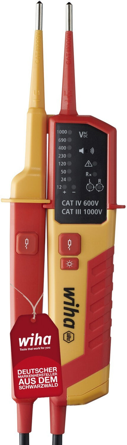 Wiha Spannungs und Durchgangsprüfer SB25516 12-1000V AC CAT IV 45216