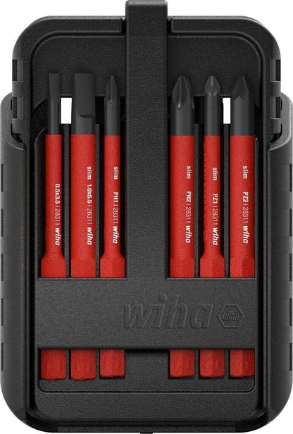 WIHA Bit Set slimBit electric 12-tlg mit Gürtelhalter VDE 43162