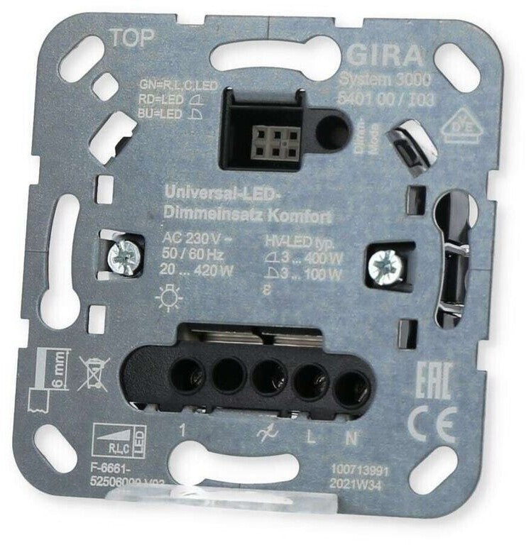 Gira Universal LED Dimmereinsatz S3000 Unterputz 230V