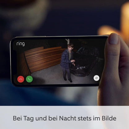 Ring Spotlight Cam Plus weiß Akku WLAN Außenkamera 1080p Alexa