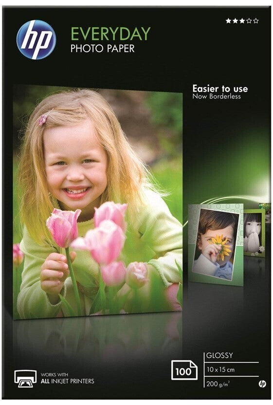 HP Everyday Photo Paper CR757A Fotopapier 10 x 15 cm 200 g/m² 100 Blatt Glänzend