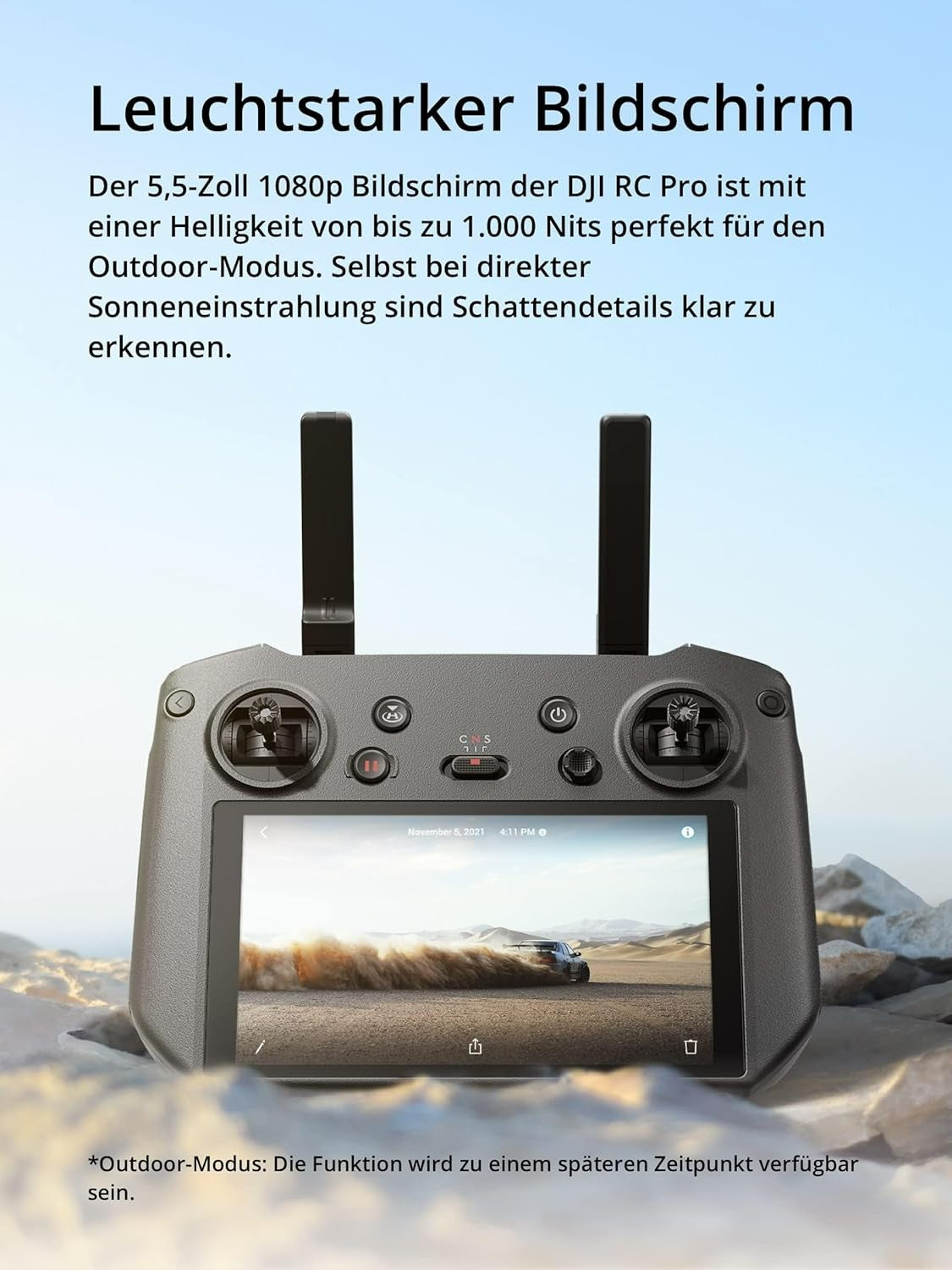 DJI RC Pro Fernsteuerung 5.5″ Display HDMI Drohnenzubehör Schwarz