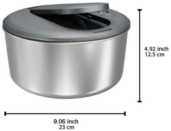Zyliss Swift Dry Salatschleuder Edelstahl 23cm 3,5L E940027
