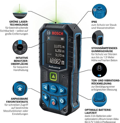 Bosch Professional GLM 50-25 G Laser-Entfernungsmesser (ohne Ladegerät und Akku)