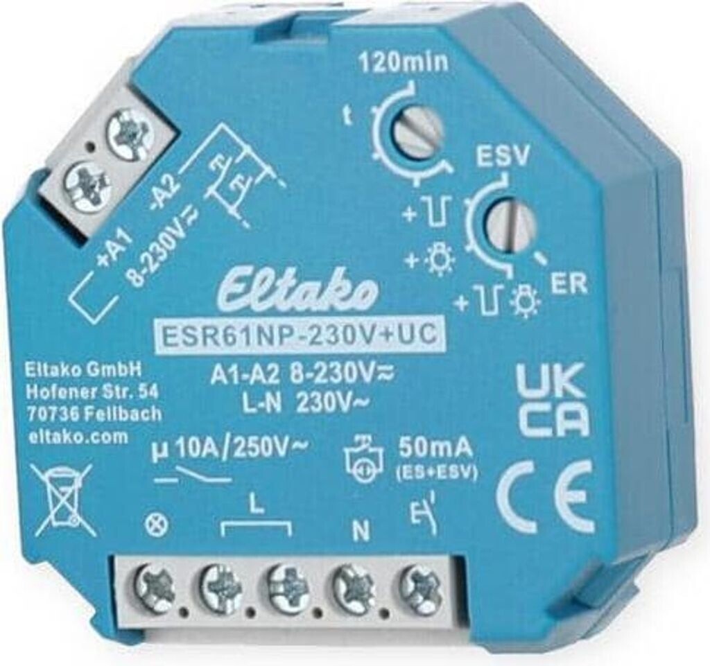 Eltako ESR61NP-8-230V UC Stromstoßschalter 1 Schließer Unterputz 230V