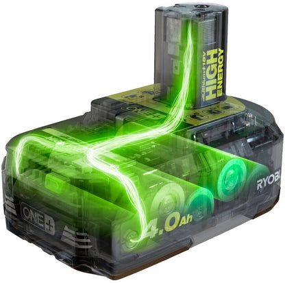 Ryobi ONE+ 18V Akku 4,0 Ah RB1840T Lithium+ High Energy mit Anzeige