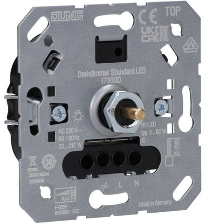 JUNG 1730 DD LED Drehdimmer Einsatz UP 3-60W ohne Nebenstelleneingang