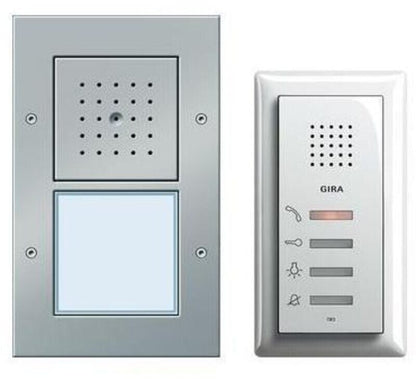 Gira Einfamilienhaus-Paket Audio 2-Draht Türsprechanlage Aufputz Aluminium 49543