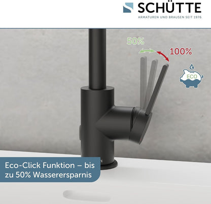SCHÜTTE Los Angeles Waschbeckenarmatur schwarz matt hoch 33126