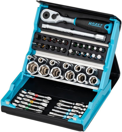 HAZET 2200SC-2 SmartCase Steckschlüssel- & Bitsortiment 1/4 Zoll 50-teilig