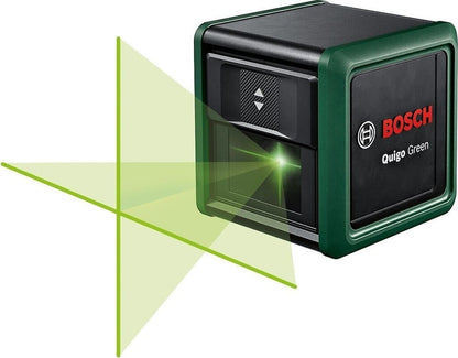 Bosch Quigo Green Kreuzlaser 12 m, ±0,6 mm/m (0603663C02) Universalklemme MM2