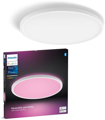 Philips Hue LED-Panel Tento Rund M Weiß 3100 lm Bluetooth Zigbee
