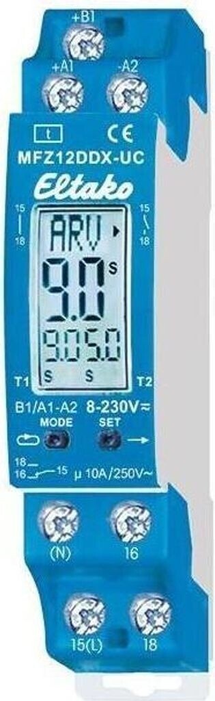 Eltako MFZ12DDX-UC Digital einstellbares Multifunktions-Zeitrelais (23001004)