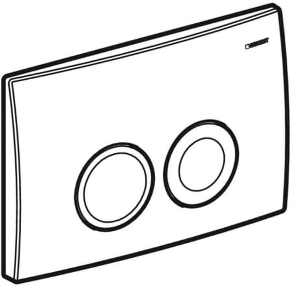 Geberit Delta25 Betätigungsplatte chrom matt MPN 115125465
