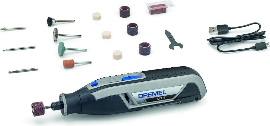 Dremel Lite 7760-15 tragbar 3,6V Set mit 15 Zubehör polieren schleifen gravieren
