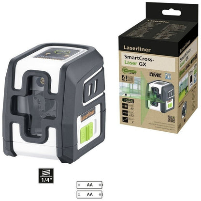 Laserliner SmartCross-Laser GX Kreuzlinienlaser Grün 40m Genauigkeit 036.730E