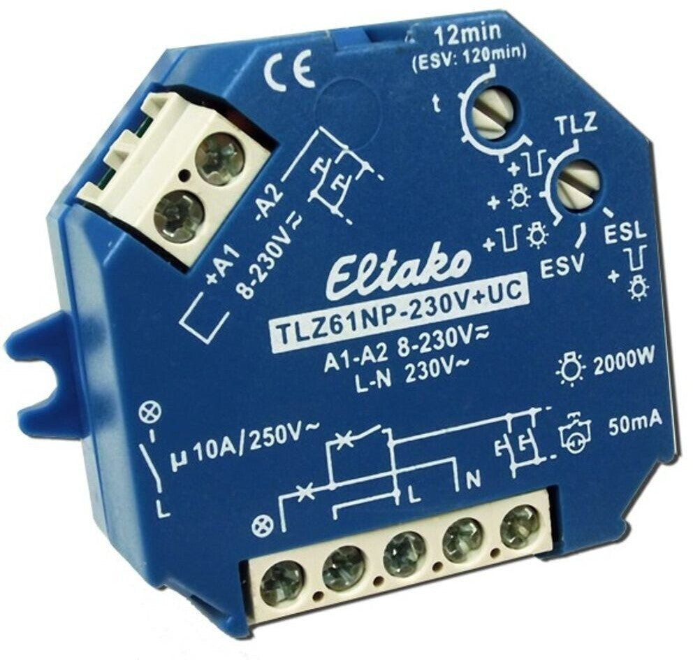 Eltako TLZ61NP-8-230V UC Treppenlichtautomat Stromstoß Hutschiene