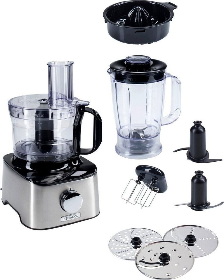 Kenwood MultiPro Compact FDM301SS Küchenmaschine 800W 2,1L Mixer Silber Küche